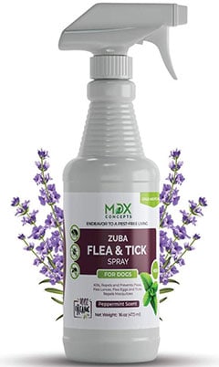 Zuba Flea and Tick Spray for Dogs by MDX Concepts
