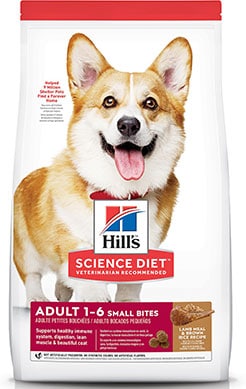 Hill’s Science Diet Adult Small Bites Lamb Meal & Brown Rice Recipe Dry Dog Food