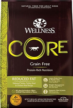 Wellness CORE Grain-Free Reduced Fat Turkey & Chicken Dog Food