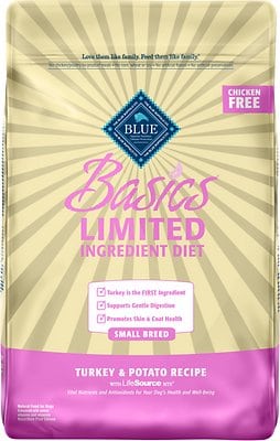Blue Buffalo Basics Limited Ingredient Diet Turkey & Potato Recipe Small Breed Adult