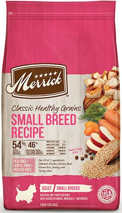 Merrick Classic sano cereali per adulti piccola razza