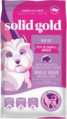 Solid Gold Wee Bit Bison & Brown Rice Recipe Small Breed Dry Dog Food