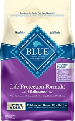  Blue Buffalo Life Protection Formula Toy Breed Adult Chicken Brown Rice Recipe Dry Dog Food