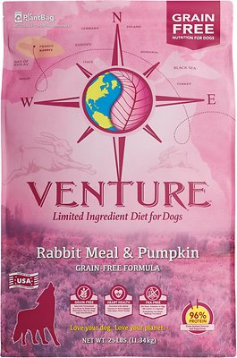 Earthborn Holistic Venture Limited Ingredient Grain-Free Rabbit Meal & Pumpkin Dry Dog Food
