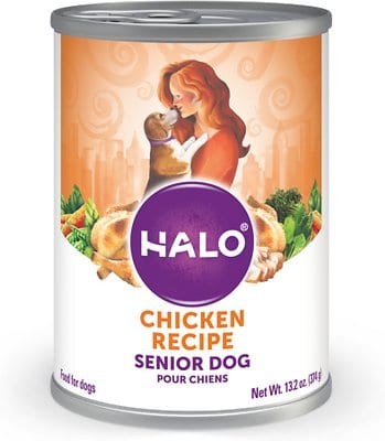 Halo Holistic Chicken Recipe Senior Canned Dog Food