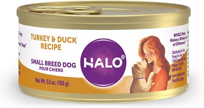 Halo Turkey & Duck Recipe Grain-Free Small Breed Canned Dog Food