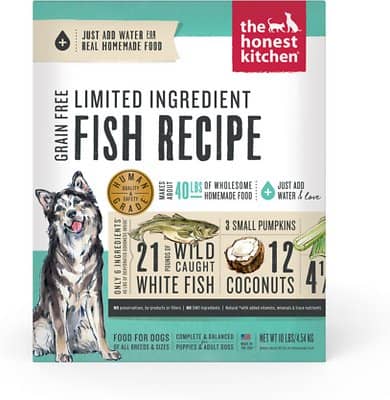 The Honest Kitchen Limited Ingredient Diet Fish Recipe Grain-Free Dehydrated Dog Food