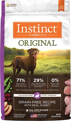 Instinct Original Grain-Free Recipe with Real Rabbit Freeze-Dried Raw Coated Dry Dog Food