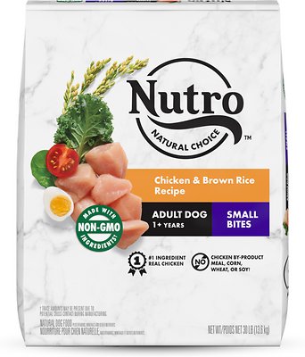 Nutro Natural Choice Piccoli Morsi Adulto Pollo Riso Ricetta Alimento Secco per Cani