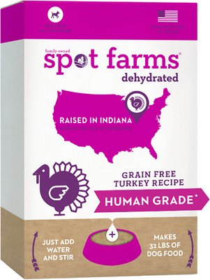 Spot Farms Turkey Grain-Free Human Grade Dehydrated Dog Food
