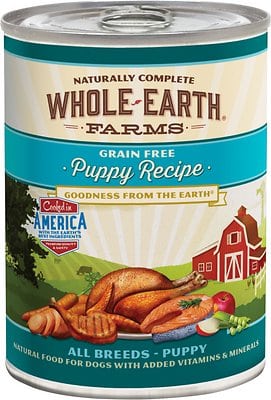 Whole Earth Farms Puppy Recipe Canned Dog Food