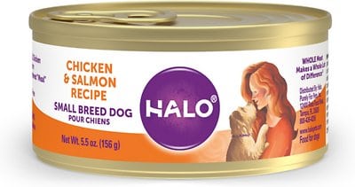 Halo Chicken & Salmon Recipe Grain-Free Small Breed Canned Dog Food