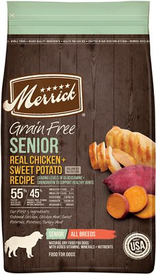 Merrick Grain-Free Senior Chicken + Sweet Potato Recipe Dry Dog Food