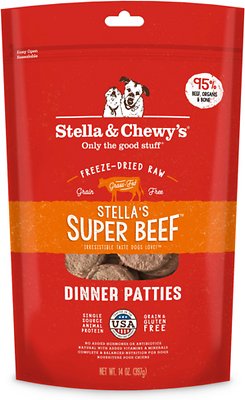 Stella & Chewy's Stella's Super Beef Dinner Patties Freeze-Dried Raw Dog Food
