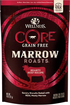 Wellness CORE Grain-Free Marrow Roasts Hearty Beef Recipe Dog Treats
