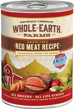 Whole Earth Farms Red Meat Recipe Canned Dog Food