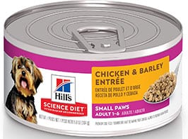 Hill's Science Diet Adult Small Paws Chicken & Barley