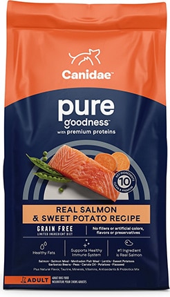 CANIDAE Grain-Free PURE Limited Ingredient Salmon & Sweet Potato Recipe
