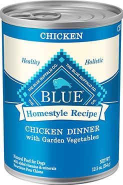 Blue Buffalo Homestyle Recipe Chicken Dinner with Garden Vegetables & Brown Rice Canned Dog Food,