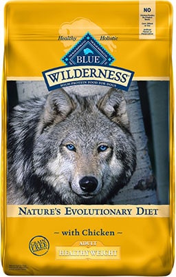 Blue Buffalo Wilderness Healthy Weight Chicken Recipe Dry Dog Food 