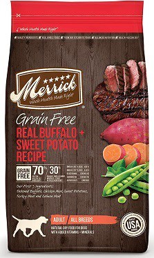 Merrick Grain-Free Dry Dog Food (Buffalo and Sweet Potato)