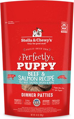 Stella & Chewy's Perfectly Puppy Beef & Salmon Dinner Patties Dog Food 