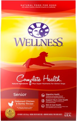 Wellness Complete Health Deboned Chicken and Barley For Senior Dogs