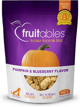 Fruitables Pumpkin & Blueberry Crunchy Dog Treats