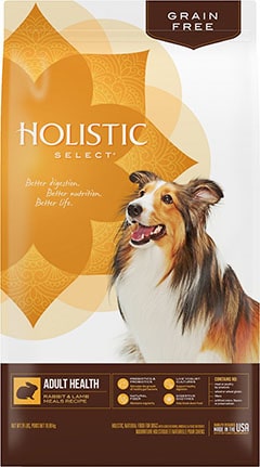 Holistic Select Adult Health Grain-Free Rabbit & Lamb Dry Dog Food