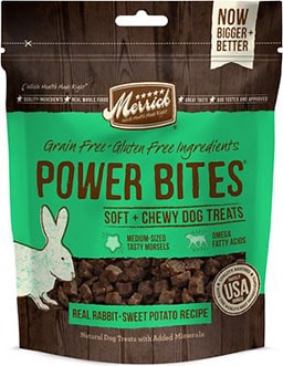 Merrick Power Bites Real Rabbit Chewy Dog Treats