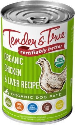 Tender and True Organic Canned Dog Food