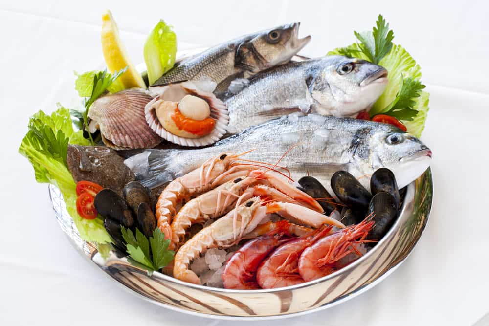 Various seafood in a bowl