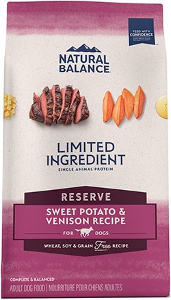 Natural Balance L.I.D. Limited Ingredient Diets Grain-Free Sweet Potato & Venison Formula Dry Dog Food 
