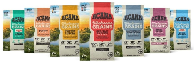 Acana wholesome grains dog foods